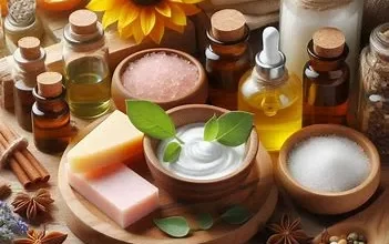 تصویر تعدادی از ترکیبات طبیعی برای پوست
