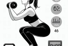 دختری در حال انجام حرکت اسکات برای سوزاندن چربی های لگن