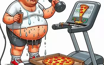مردی در حال ورزش برای از بین بردن چربی شکم