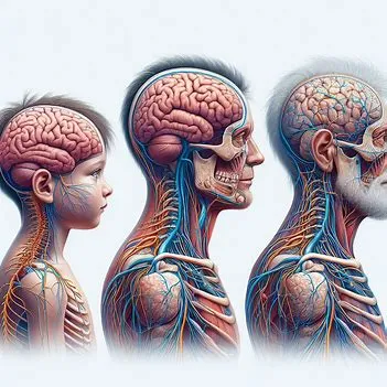 تغییرات سیستم عصبی در کودکی، بزرگسالی و پیری