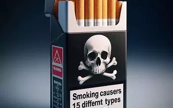 هشدار در مورد سرطان روی جعبه سیگار