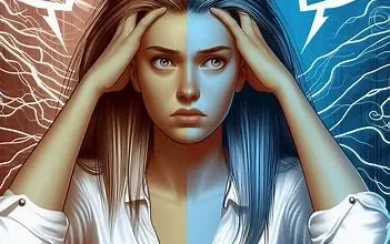 دختر جوان مبتلا به اختلال دوقطبی