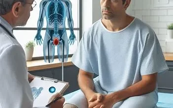 پزشک در حال مشاوره به بیمار مبتلا به سرطان پروستات
