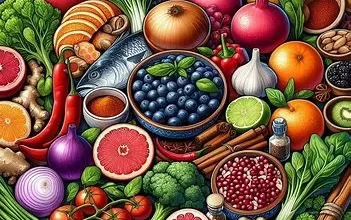 تصویر خوراکی های طبیعی که برای بهبود گردش خون مفید هستند