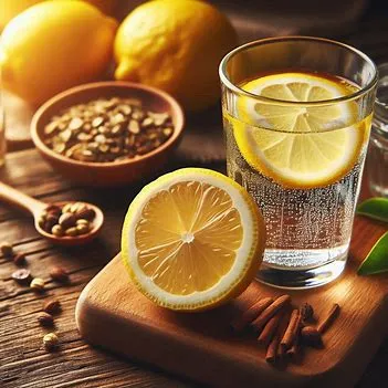 تصویر ترکیب جادویی : لیمو و آب گرم