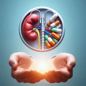 تصویر یک کلیه و داروی سماگلوتاید