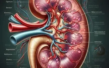 تصویر کلیه. بیماری مزمن کلیه