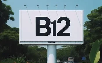یک بیلبورد که روی ا« نوشته شده ویتامین B12