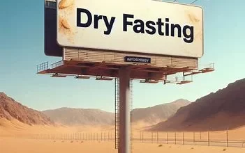 تصویر بیلبورد تبلیغاتی برای روزه خشک