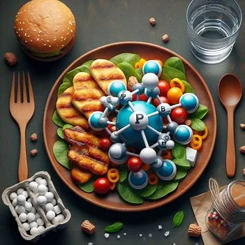 تصویر برخی از غذاهای حاوی فسفر