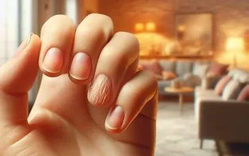 تصویری از یک دست با ناخن های غیر عادی