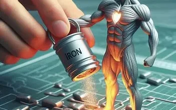 تصویر انتزاعی در مورد اهمیت آهن برای بدن