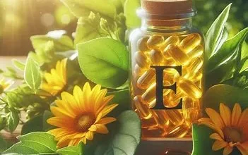 شیشه حاوی مکمل ویتامین E